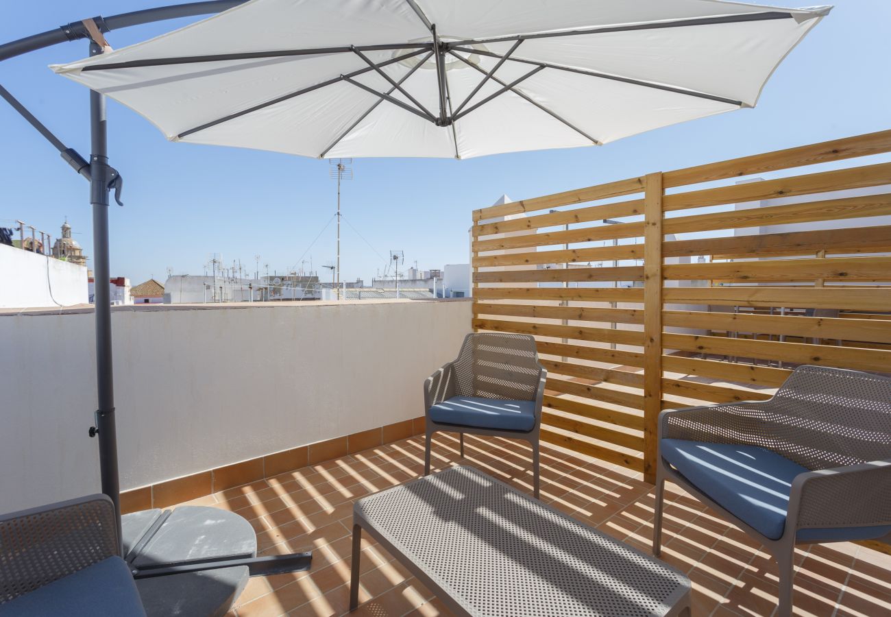 Estudio en Cádiz - Atico con terraza - BRUJULA by Cadiz4Rentals